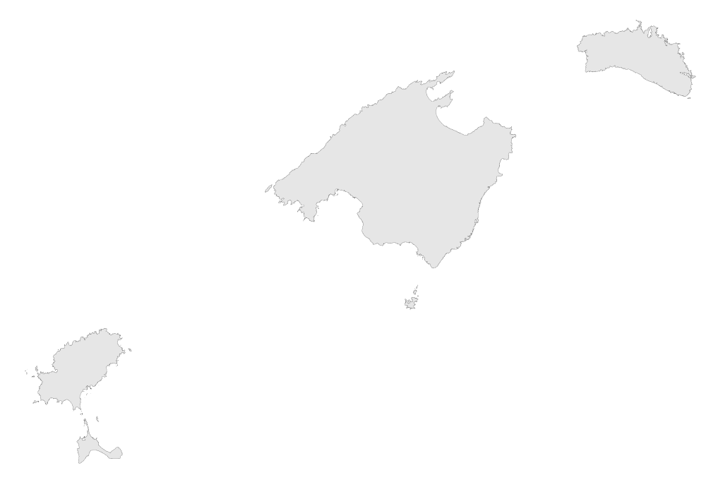 Mapa de les Illes Balears 